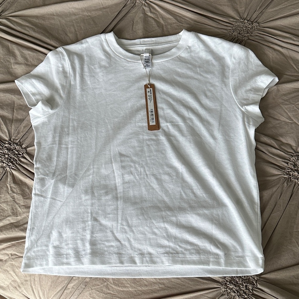 SKIMS White Short Sleeve Tee